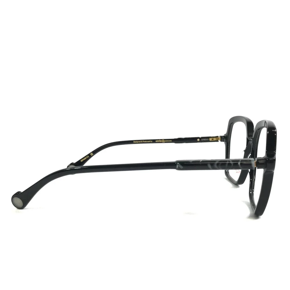 Etnia Barcelona Eyeglasses Frames KORE BK Black Geometric Full Rim 54-17-138